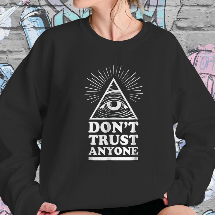 Illuminati Dont Trust Anyone Eye Of Providence Sweatshirt Gifts for Her