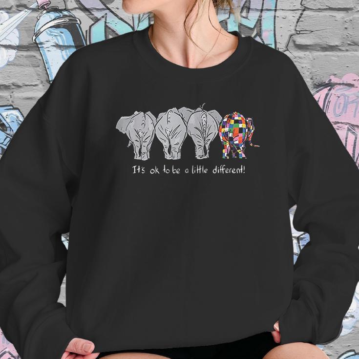 Its Ok To Be A Little Different Elephant Funny Sweatshirt Gifts for Her