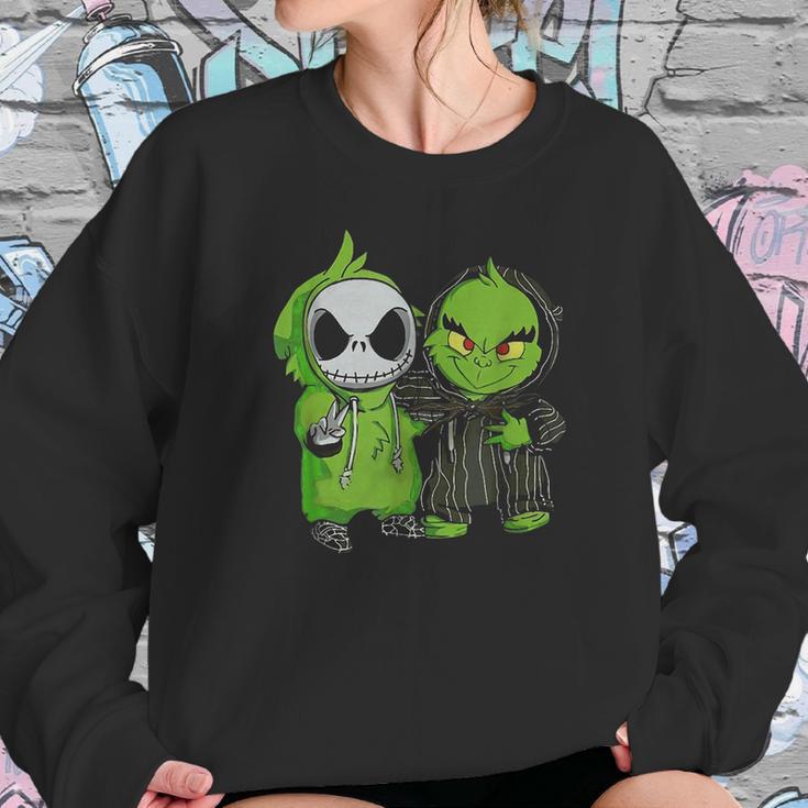 Jack & The Grinch Sweatshirt Gifts for Her