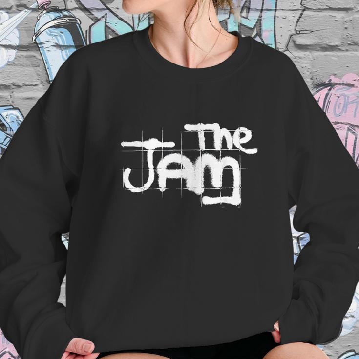 The Jam Official White Graffiti Spray Logo Sweatshirt Gifts for Her