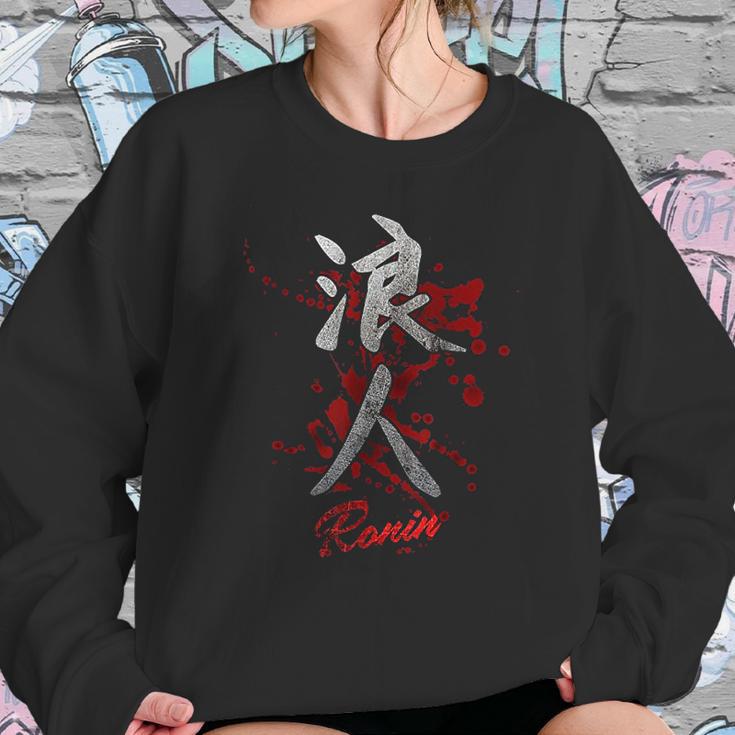 Japanese Kanji Ronin Sweatshirt Gifts for Her