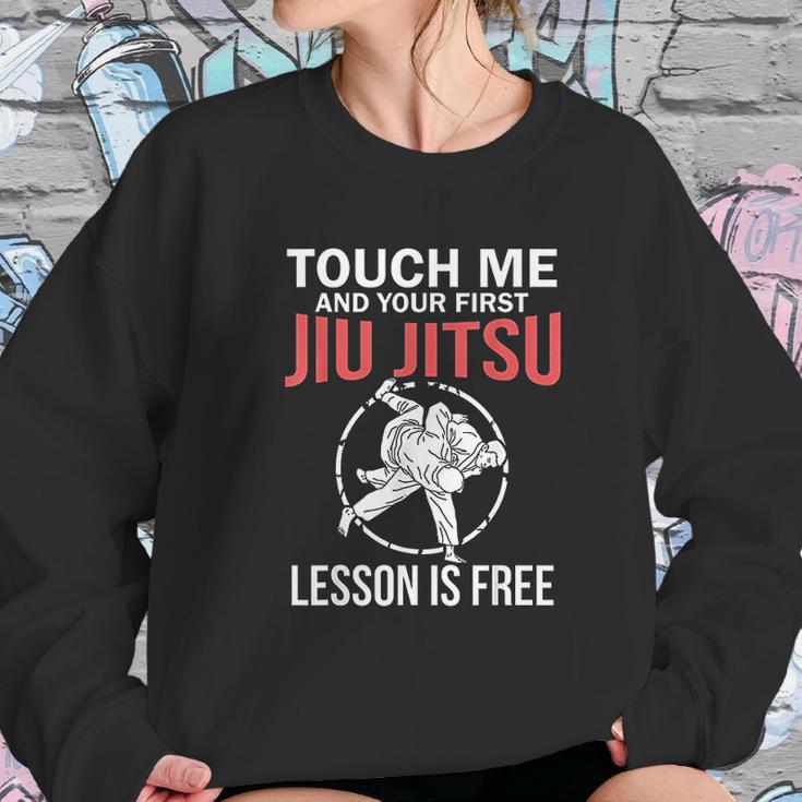 Jiu Jitsu Funny Touch Me Brazilian Jujitsu Sweatshirt Gifts for Her