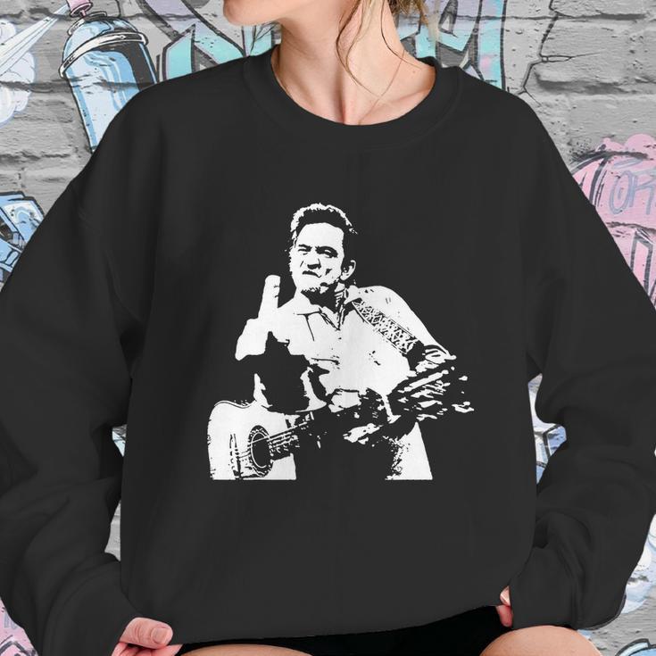 Johnny Cash Middle Finger Shirt Johnny Cash Middle Finger Poster Johnn T-Shirt Sweatshirt Gifts for Her