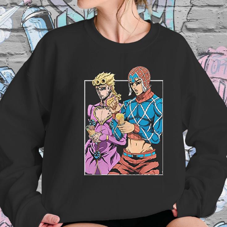 Jojos Bizarre Adventure Enjoying Ice Cream Sweatshirt Gifts for Her