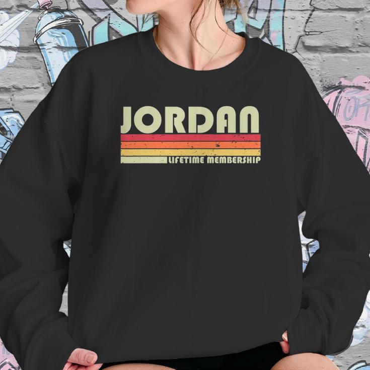 Jordan Surname Funny Retro Vintage 80S 90S Reunion Sweatshirt Gifts for Her