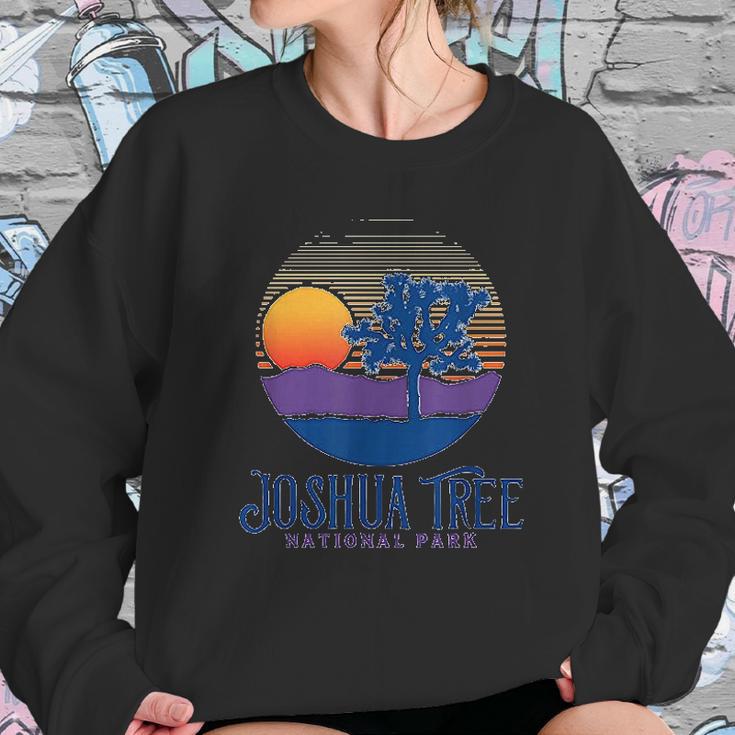 Joshua Tree National Park Vintage Artistic Sunset Mountains Sweatshirt Gifts for Her