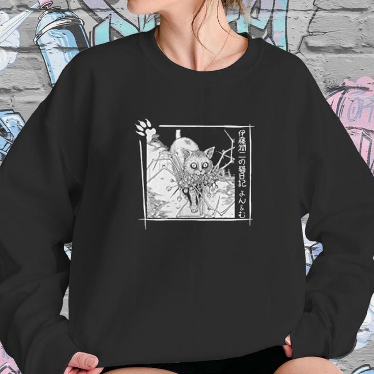 Junji Ito Cat Diary Horror Sweatshirt Gifts for Her