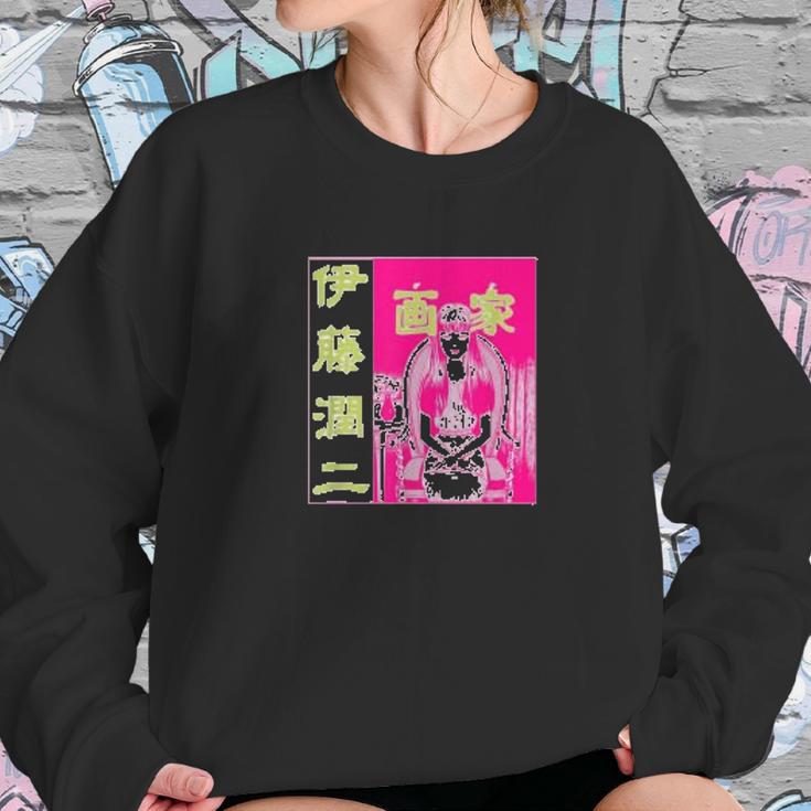 Junji Ito Sitting Girl Sweatshirt Gifts for Her