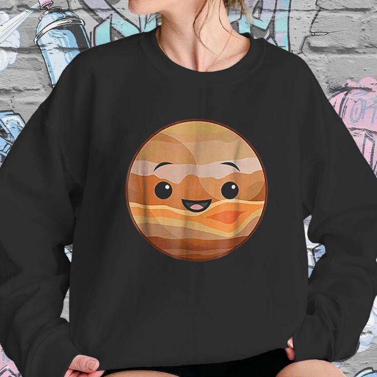 Jupiter Cute Happy Planet Solar System Galaxy Sweatshirt Gifts for Her