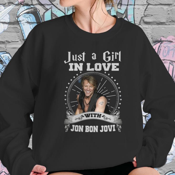 Just A Girl In Love With Jon Bon Jovi Sweatshirt Gifts for Her