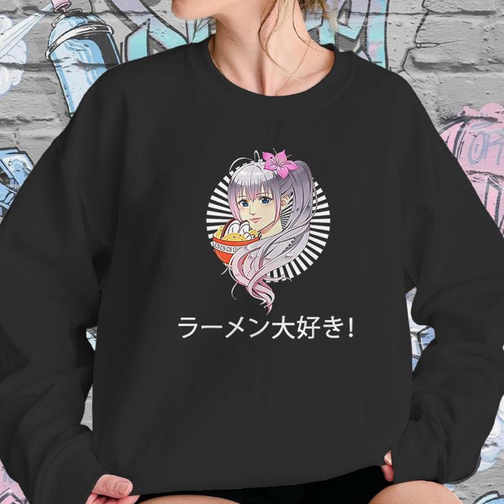 Just A Girl Who Loves Anime Japanese Girl Sweatshirt Gifts for Her