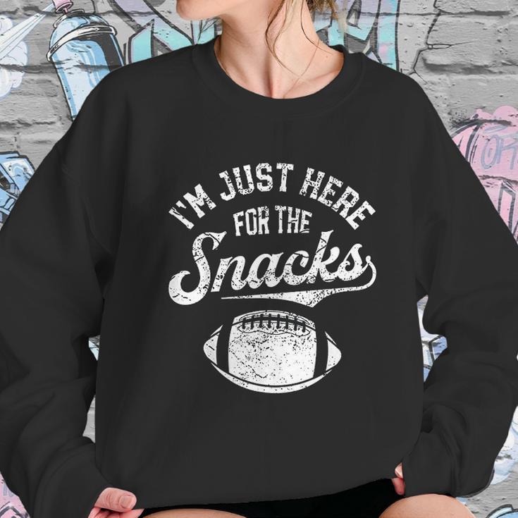 Im Just Here For The Snacks Funny Fantasy Football Sweatshirt Gifts for Her