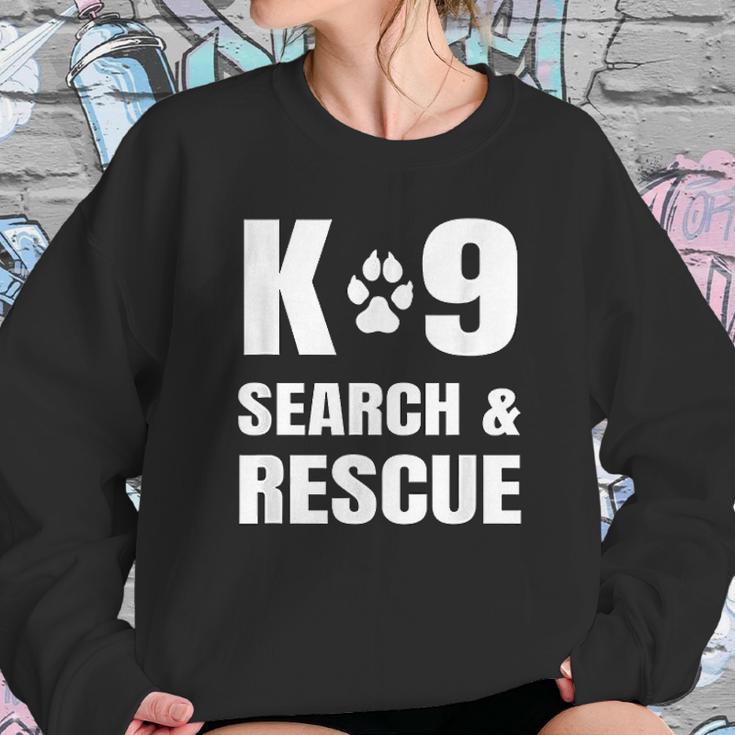 K-9 Search And Rescue K9 Sar Dog Paw Canine Handler Unit Sweatshirt Gifts for Her