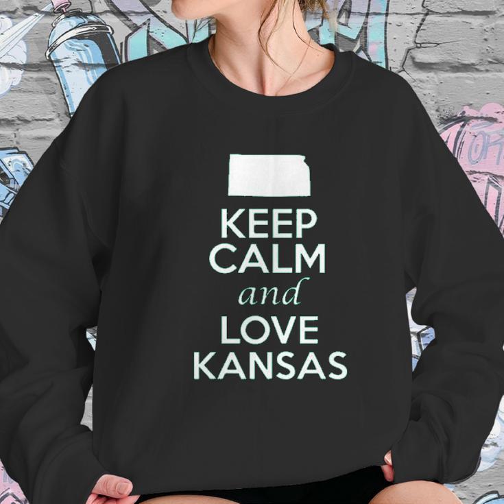 Keep Calm And Love Kansas State Sweatshirt Gifts for Her