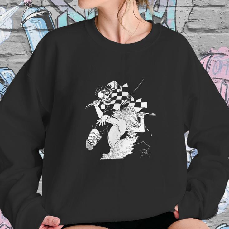 Kimetsu No Yaiba Demon Slayer Fight Sweatshirt Gifts for Her