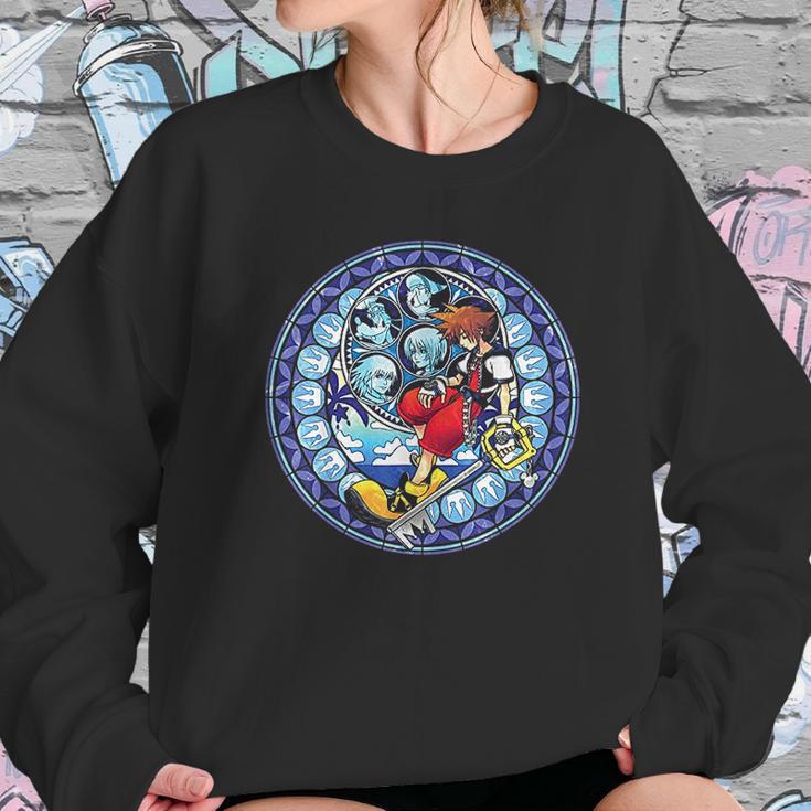 Kingdom Hearts Sora Stained Glass Sweatshirt Gifts for Her