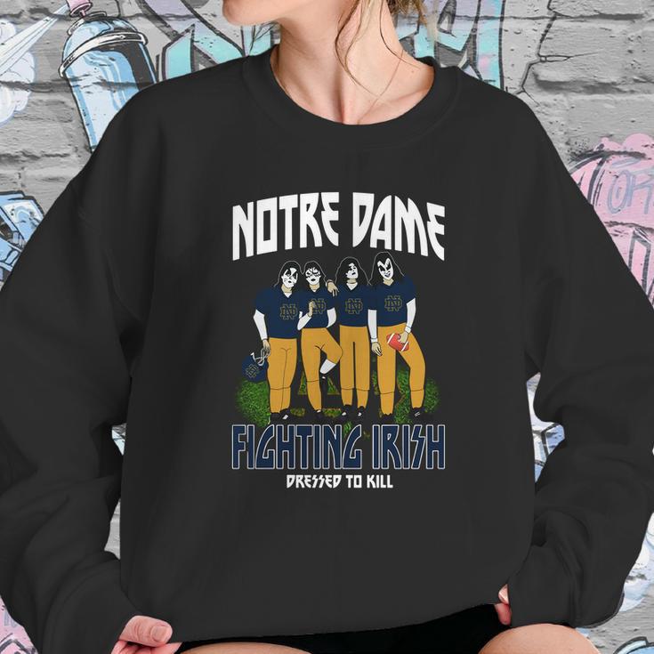 Kiss Notre Dame Fighting Irish Sweatshirt Gifts for Her