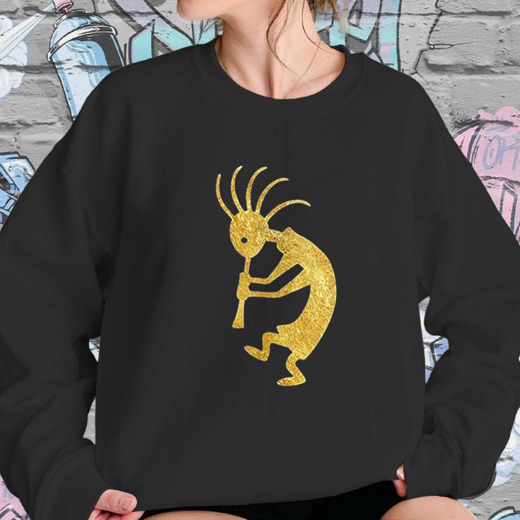 Kokopelli Southwestern Petroglyph Sweatshirt Gifts for Her