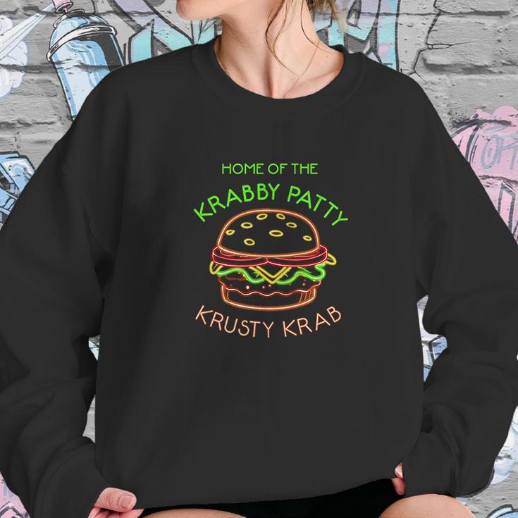 Krabby Patty Neon Comedy Classic Sweatshirt Gifts for Her