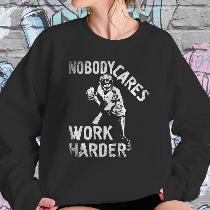 Lamar Jackson Nobody Cares Work Harder T-Shirt Sweatshirt Gifts for Her