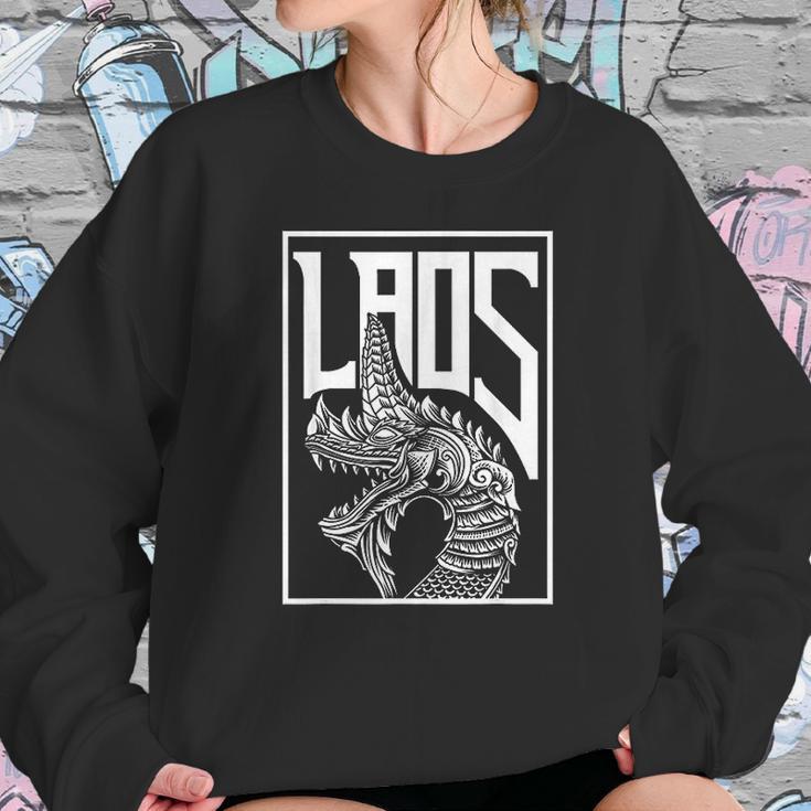 Laos Naga Payanak Sea Dragon Sweatshirt Gifts for Her