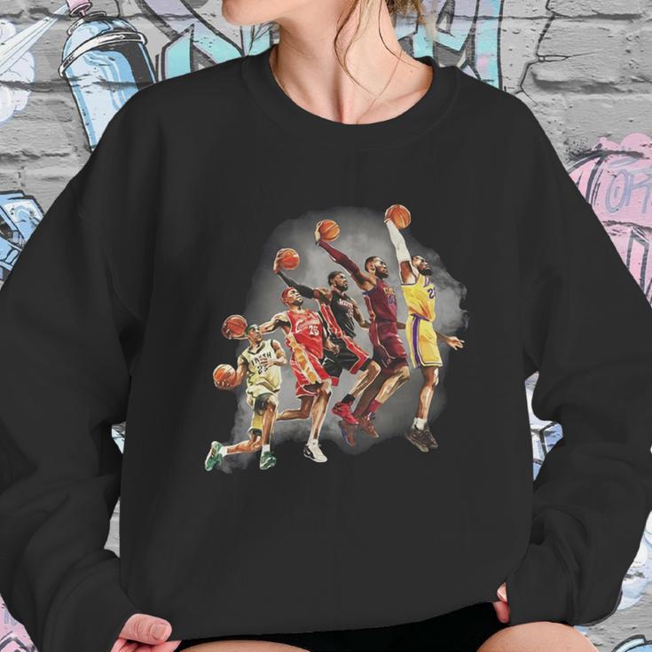 Lebron James The Evolution Of A King Los Angeles Lakers Sweatshirt Gifts for Her