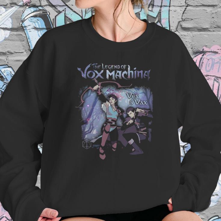 The Legend Of Vox Machina Vex And Vax Forest Scene Sweatshirt Gifts for Her