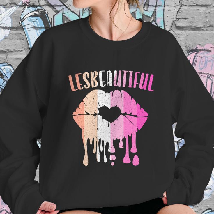 Lesbeatiful Lesbian Lgbtq Member Sexual Diversity Pride Cute Gift Graphic Design Printed Casual Daily Basic Sweatshirt Gifts for Her