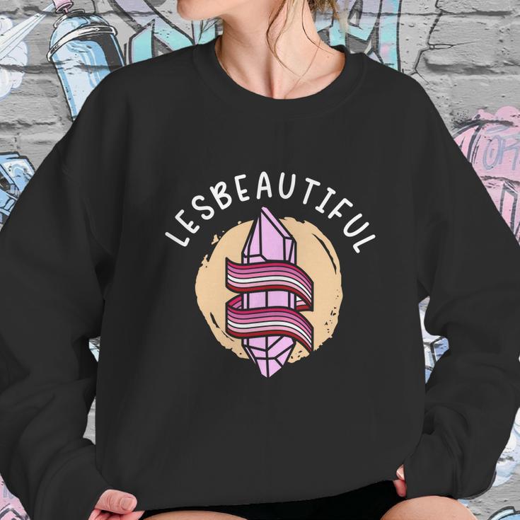 Lesbeatiful Lesbian Lgbtq Member Sexual Diversity Pride Gift Graphic Design Printed Casual Daily Basic Sweatshirt Gifts for Her