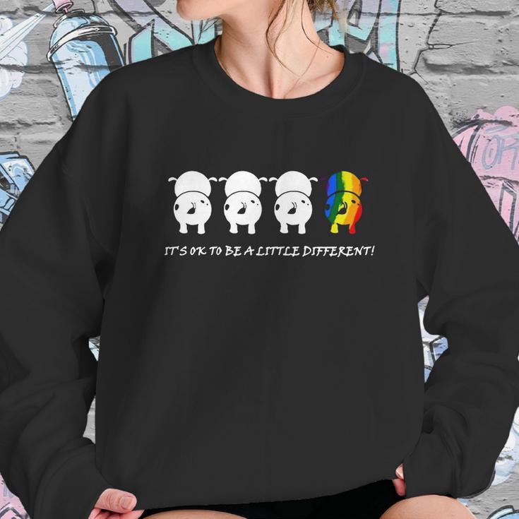 Lgbtcow Its Ok To Be A Little DifferentShirt Sweatshirt Gifts for Her