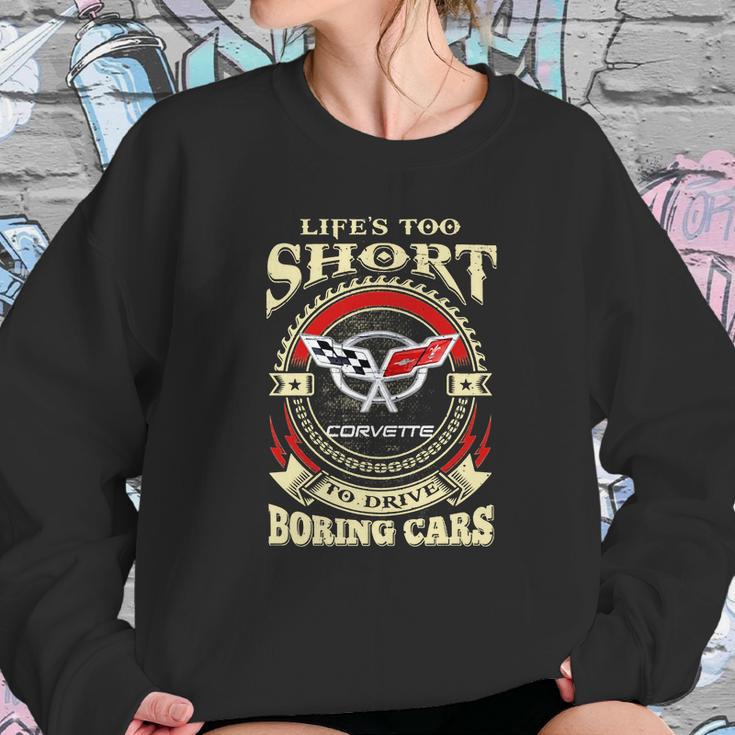 Lifes Too Short Corvette C5 Sweatshirt Gifts for Her