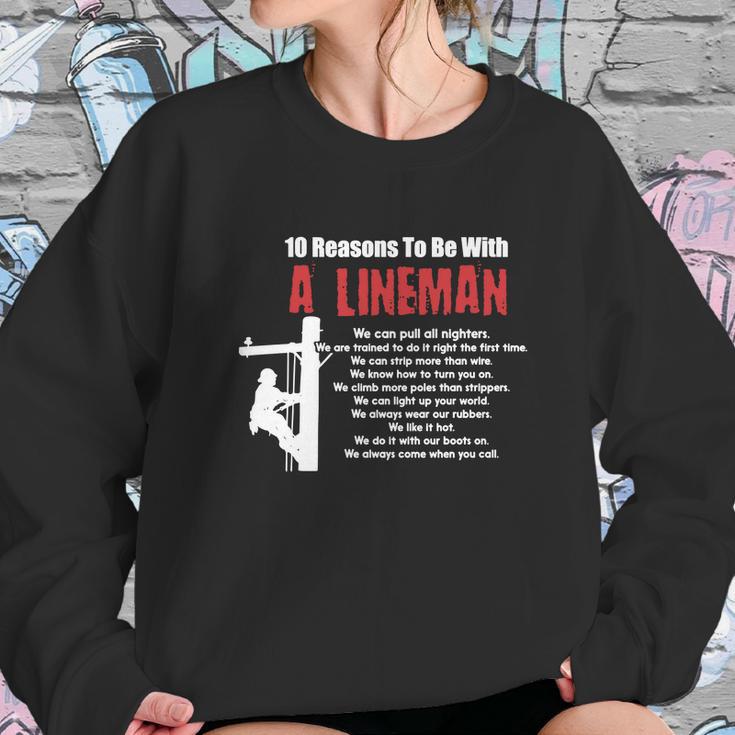 Lineman-Shirts-10-Reasons-To-Be-With-A-Lineman-01_582C5c8774f0e Sweatshirt Gifts for Her