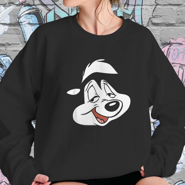 Looney Tunes Pepe Face Sweatshirt Gifts for Her