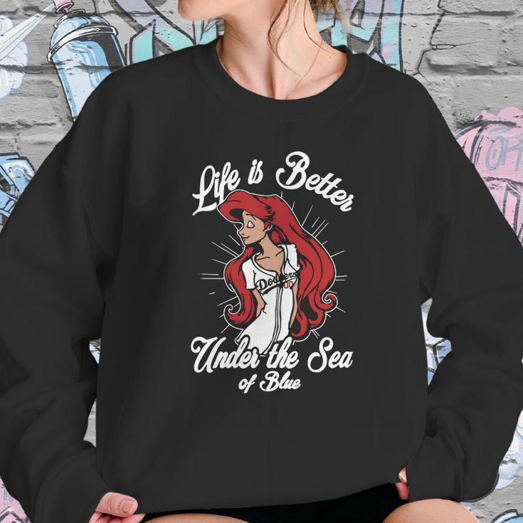 Los Angeles Dodgers Life Is Better Under The Sea Of Blue Sweatshirt Gifts for Her