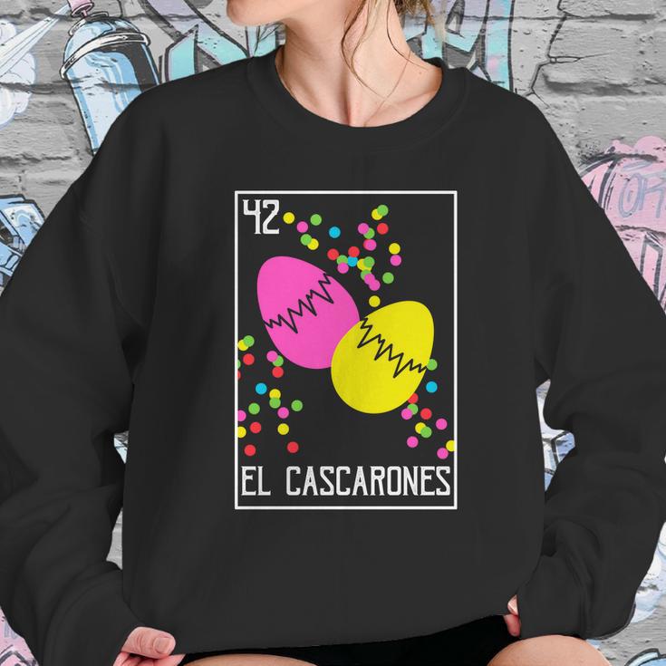 Loteria Easter Tee El Cascarones Confetti Eggs Mexican Sweatshirt Gifts for Her