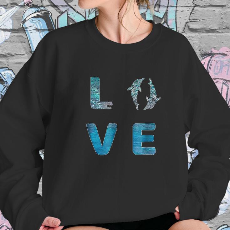 Love Dolphins Sea World Save Ocean Dolphin Lover Sweatshirt Gifts for Her