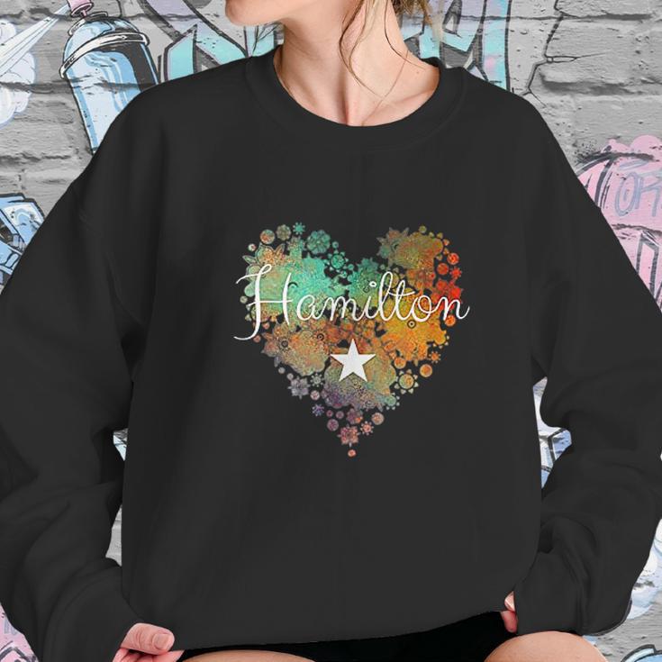 I Love Hamilton Heart Sweatshirt Gifts for Her