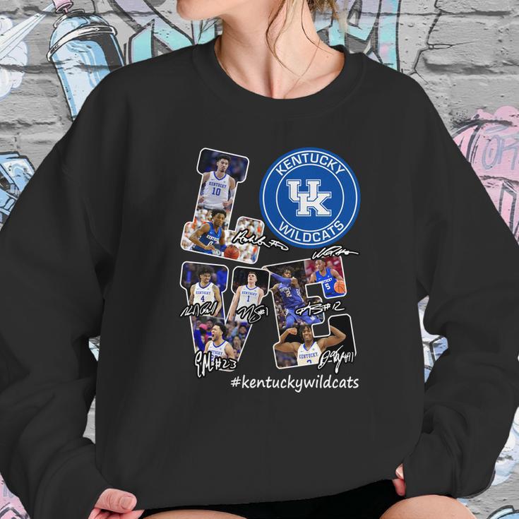 Love Kentucky Wildcats Players Signatures Sweatshirt Gifts for Her