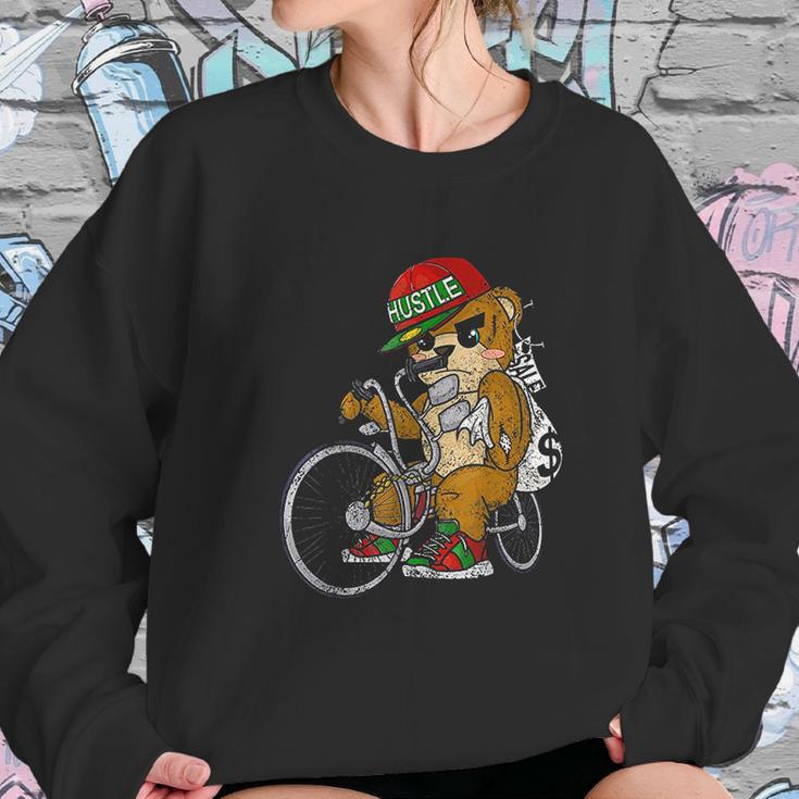 Lowrider Teddy Bear Hip Hop Lover Entrepreneur Gift Sweatshirt Gifts for Her