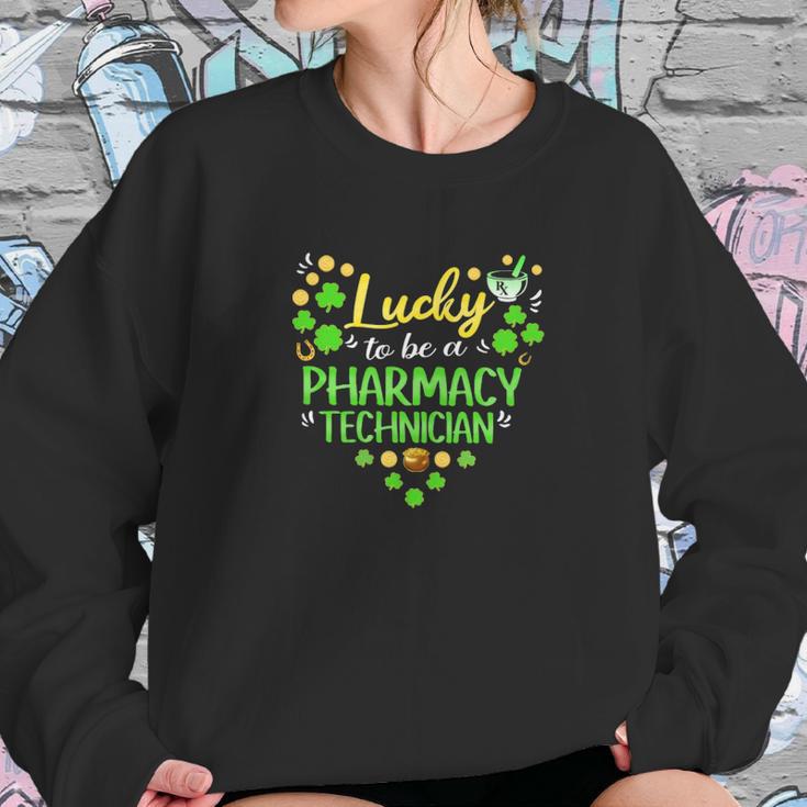 Lucky To Be A Pharmacy Techinician Sweatshirt Gifts for Her