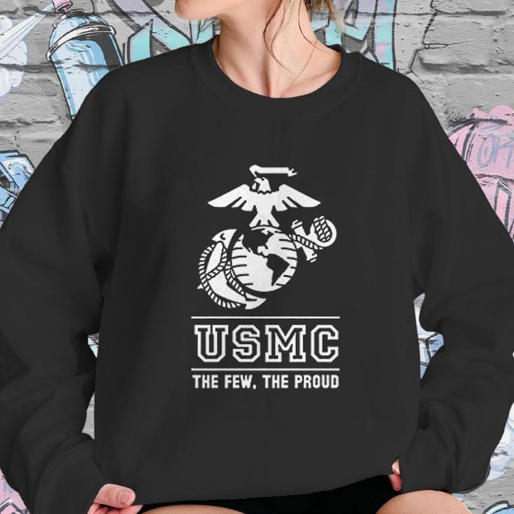 Lucky Ride Marines Usmc The Few The Proud White Emblem Sweatshirt Gifts for Her