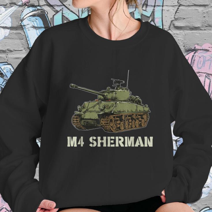 M4 Sherman American Ww2 Tank World War Graphic Design Printed Casual Daily Basic Sweatshirt Gifts for Her