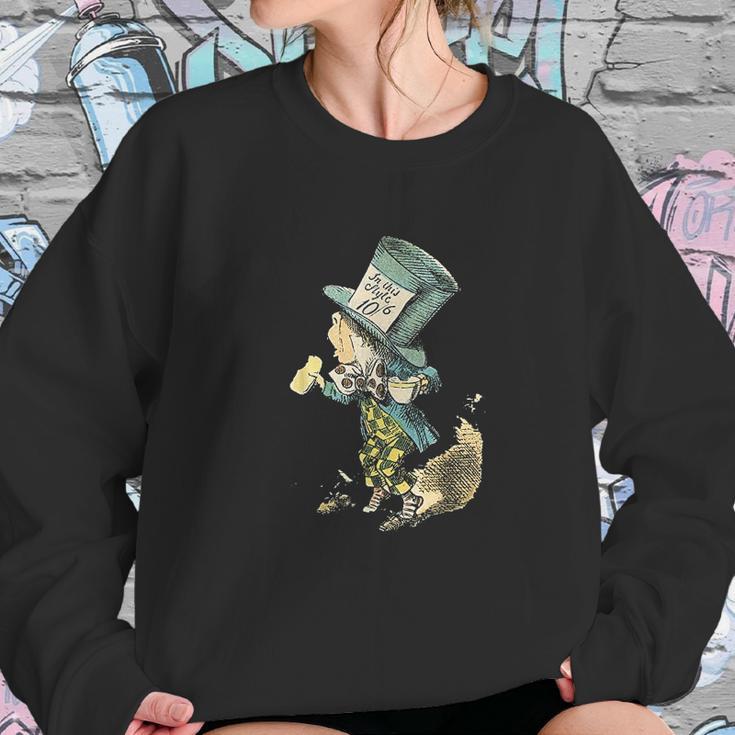 Mad Hatter Vintage Illustration Sweatshirt Gifts for Her