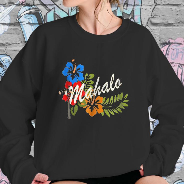 Mahalo Aloha Hawaiian Sweatshirt Gifts for Her