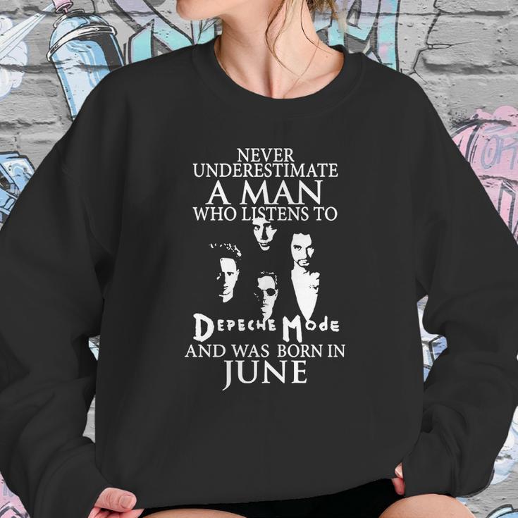 A Man Who Listens To Depeche Mode And Was Born In June Sweatshirt Gifts for Her