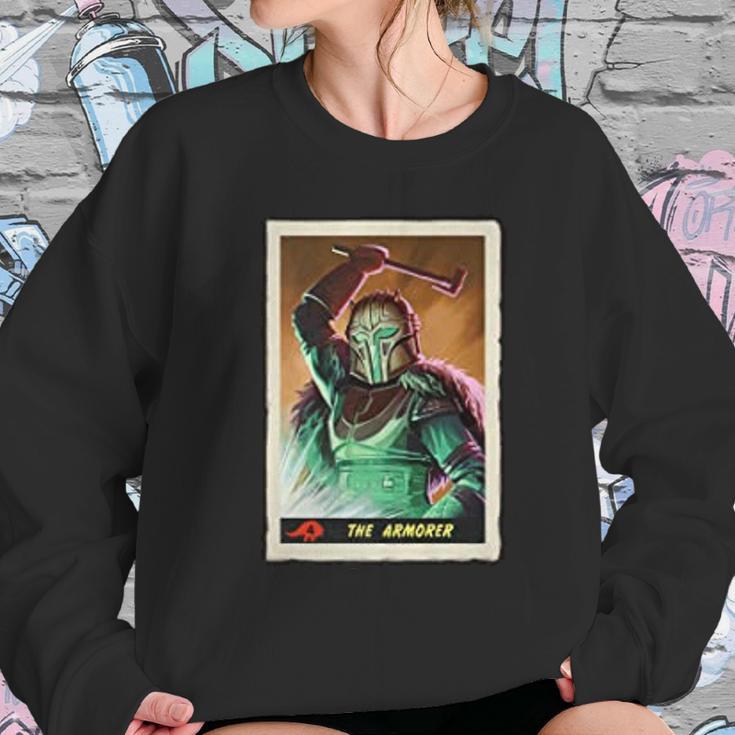 The Mandalorian The Armorer Trading Card Sweatshirt Gifts for Her