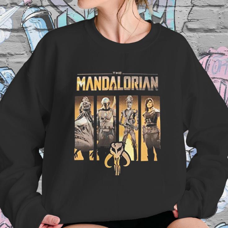 The Mandalorian Character Panel Sweatshirt Gifts for Her