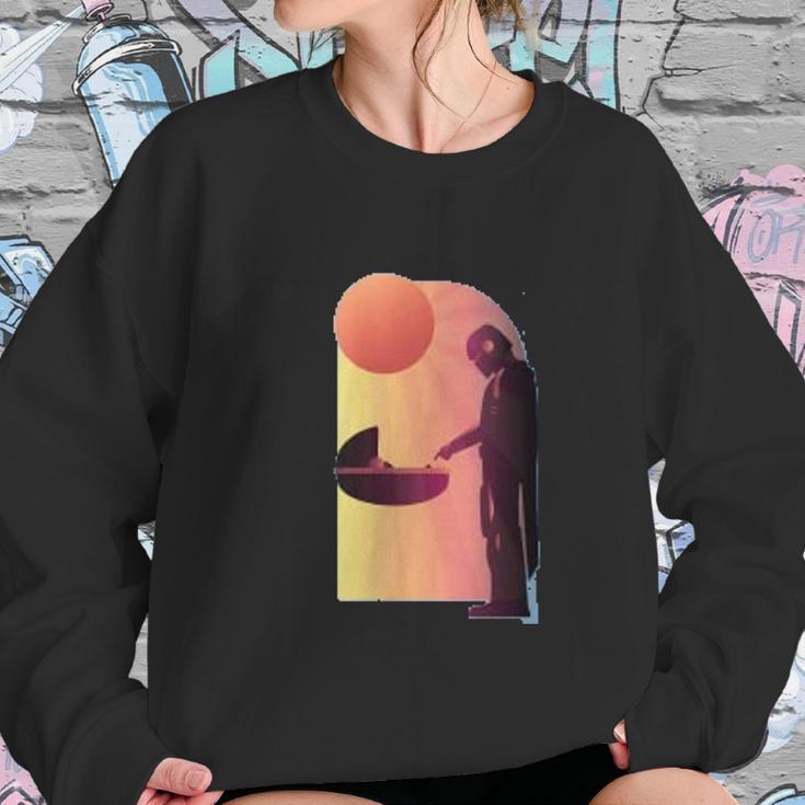 The Mandalorian The Child Discovery Silhouette Sweatshirt Gifts for Her