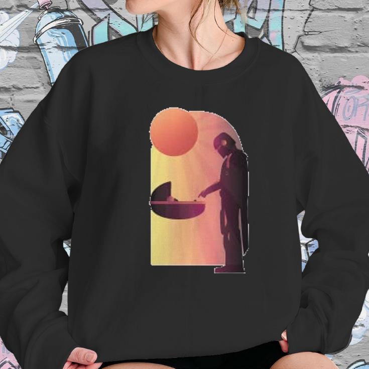 The Mandalorian The Child Discovery Silhouette Sweatshirt Gifts for Her