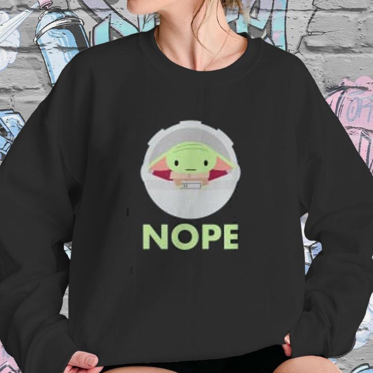 The Mandalorian The Child Nope Sweatshirt Gifts for Her